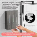 Wall-Mounted 3-Chamber Shower Dispenser – Shampoo, Body Wash & Conditioner