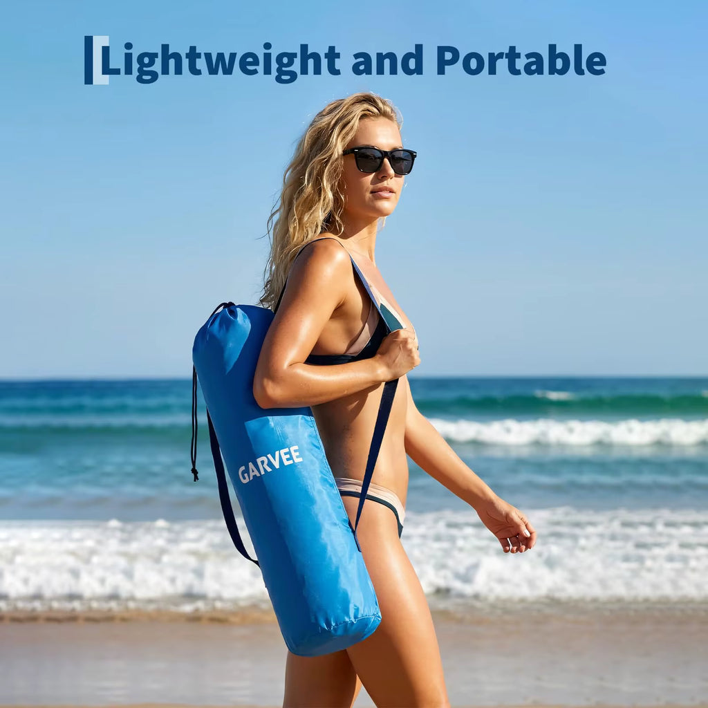 2-Pack Low Beach Chairs, Foldable Portable Camping Chairs, Durable Wide Seat with Cup Holder and Carry Bag, for Outdoor, Beach and Travel.