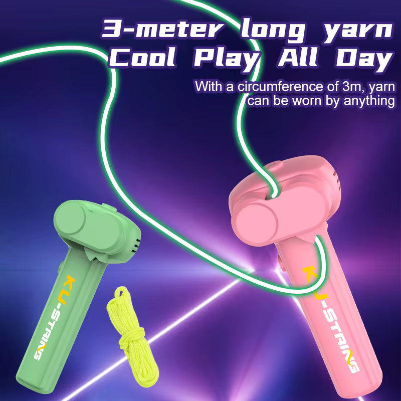 KU-String Flying Rope Toy – Rechargeable Zip String Spinner for Kids & Adults